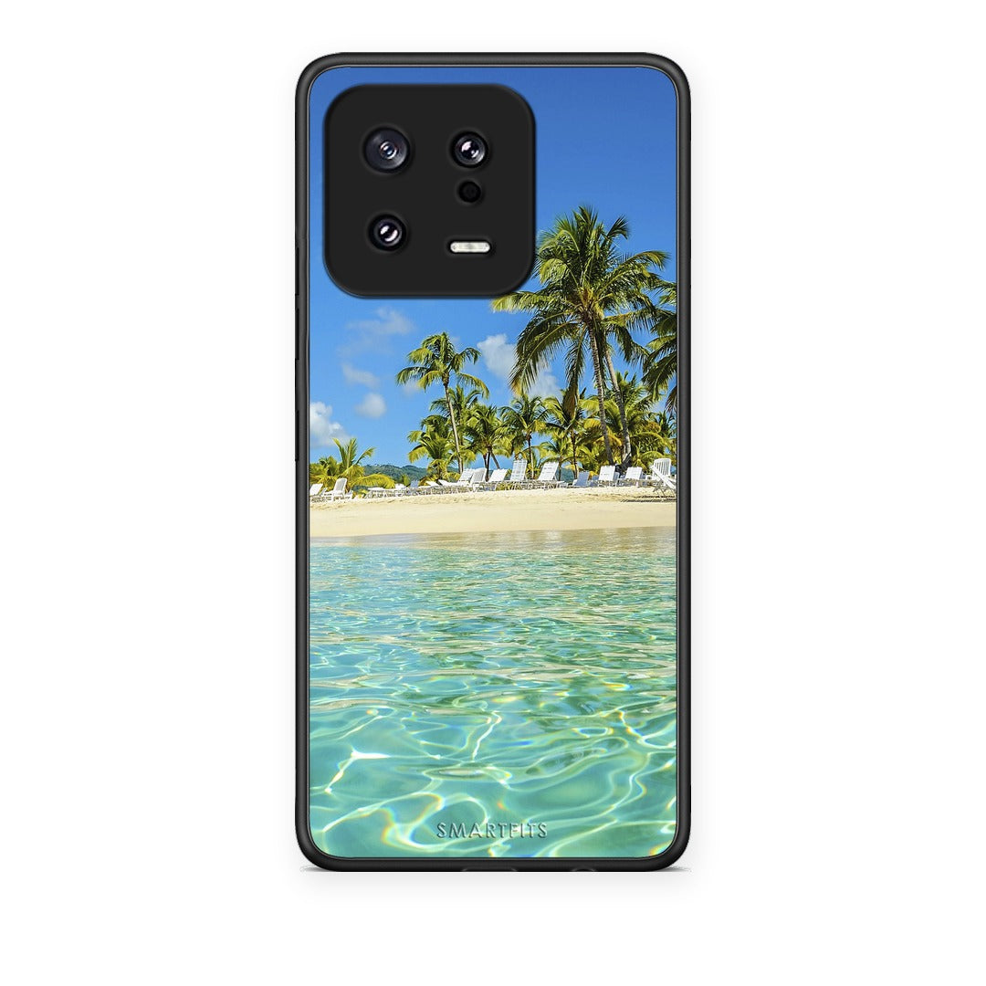 Θήκη Xiaomi 13 Tropical Vibes από τη Smartfits με σχέδιο στο πίσω μέρος και μαύρο περίβλημα | Xiaomi 13 Tropical Vibes case with colorful back and black bezels