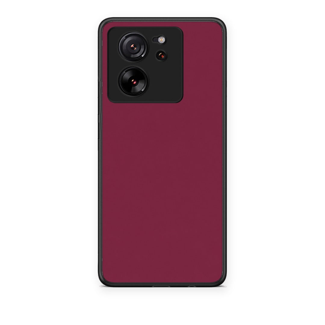 Θήκη Xiaomi 13T Burgundy από τη Smartfits με σχέδιο στο πίσω μέρος και μαύρο περίβλημα | Xiaomi 13T Burgundy case with colorful back and black bezels