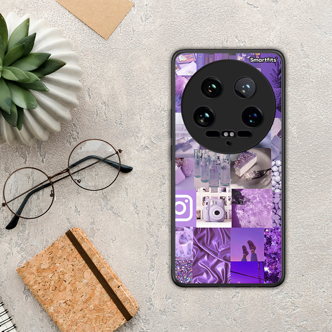 Purple Aesthetic Collage - Xiaomi 14 Ultra θήκη