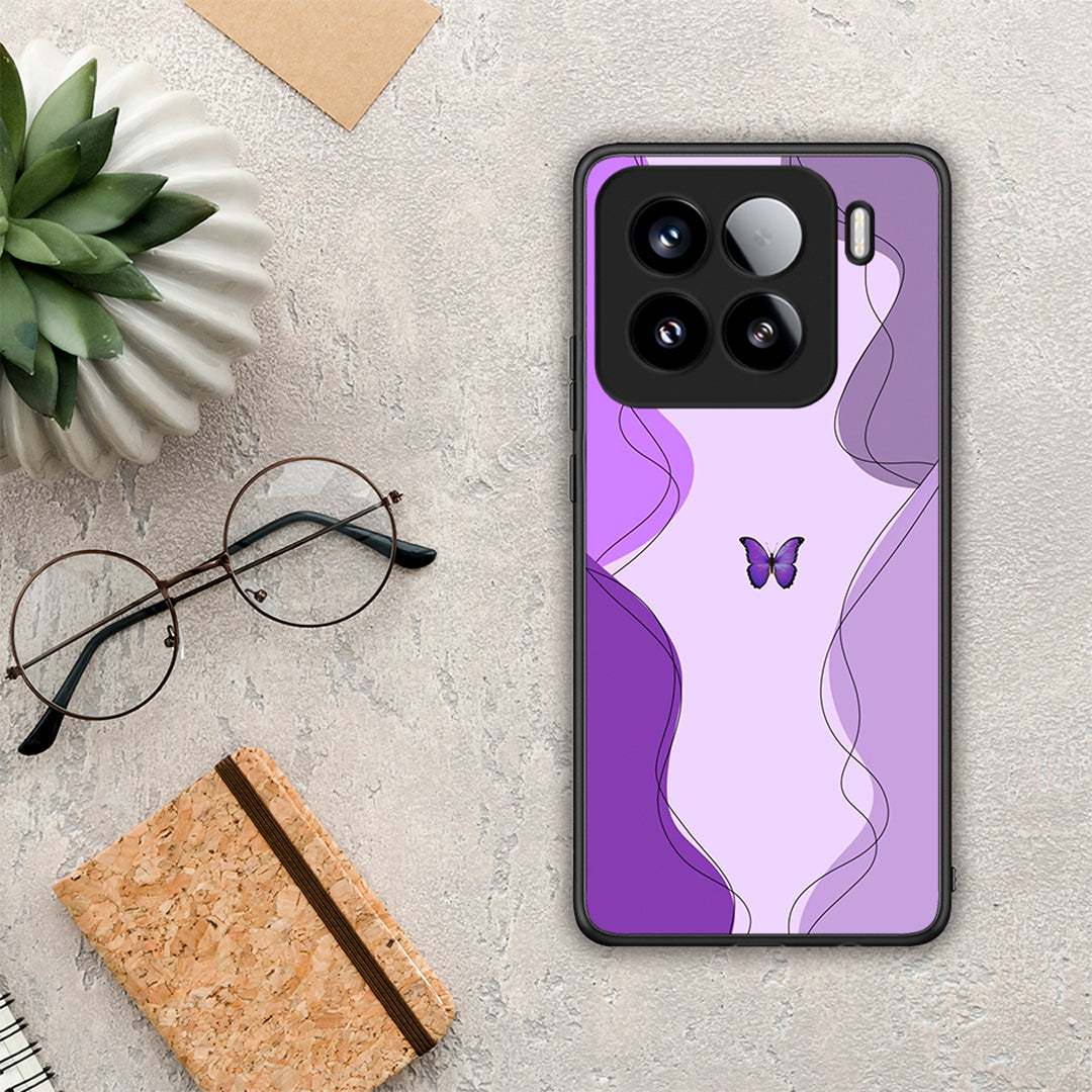 Purple Mariposa - Xiaomi 15 θήκη