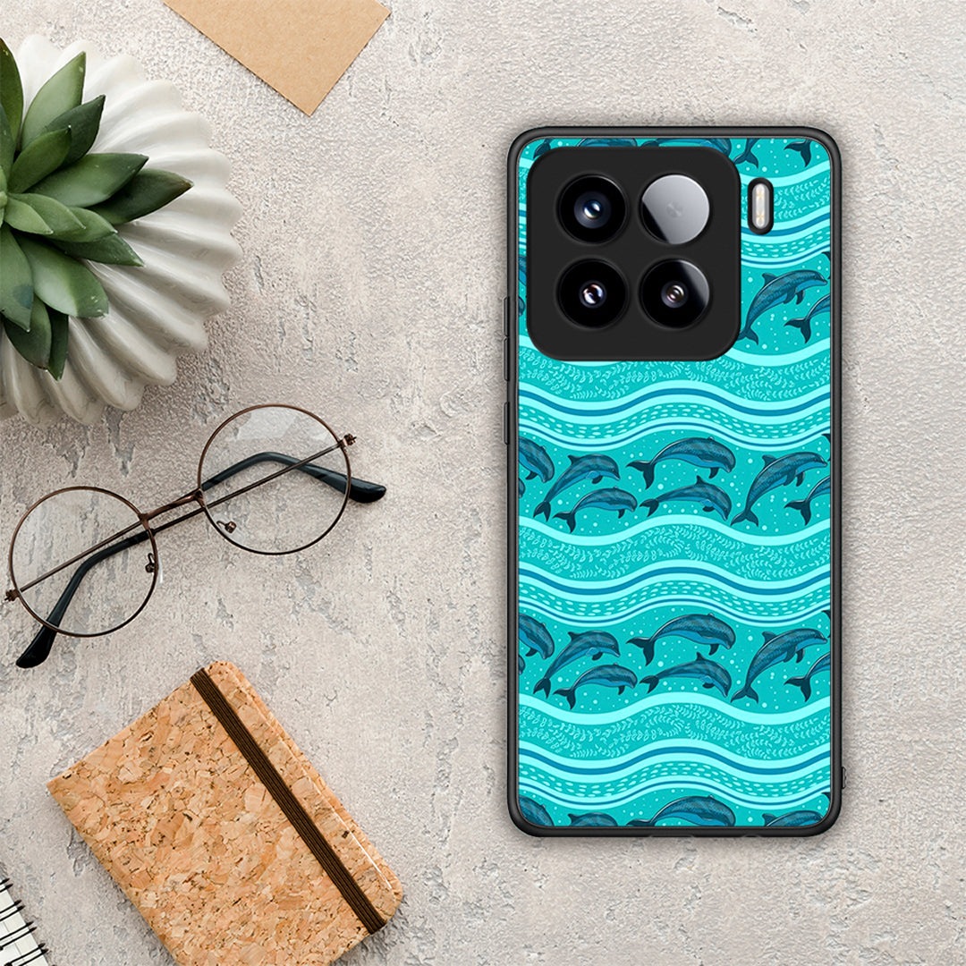 Swimming Dolphins - Xiaomi 15 θήκη