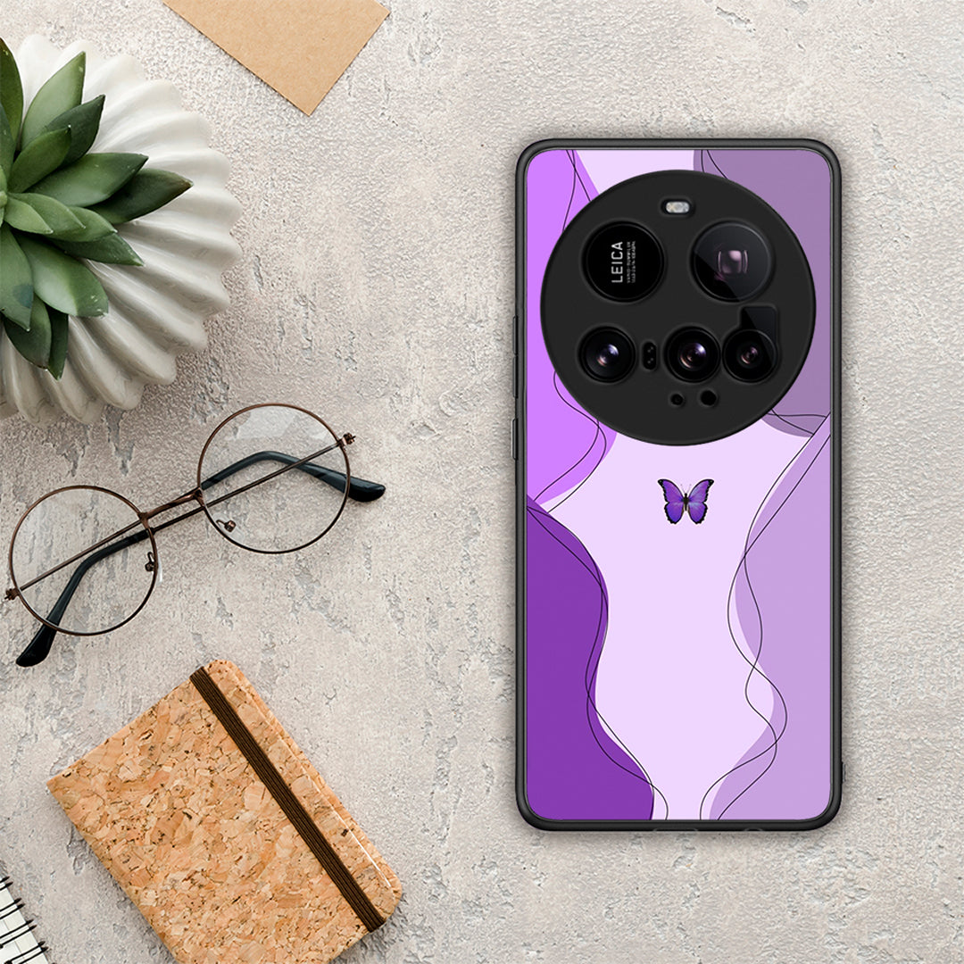 Purple Mariposa - Xiaomi 15 Ultra 5G θήκη