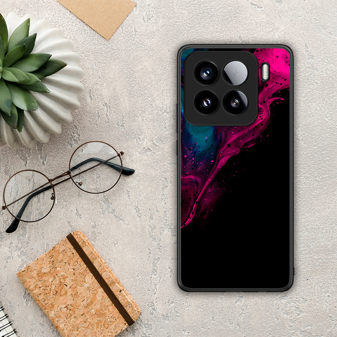 Watercolor Pink Black - Xiaomi 15 θήκη