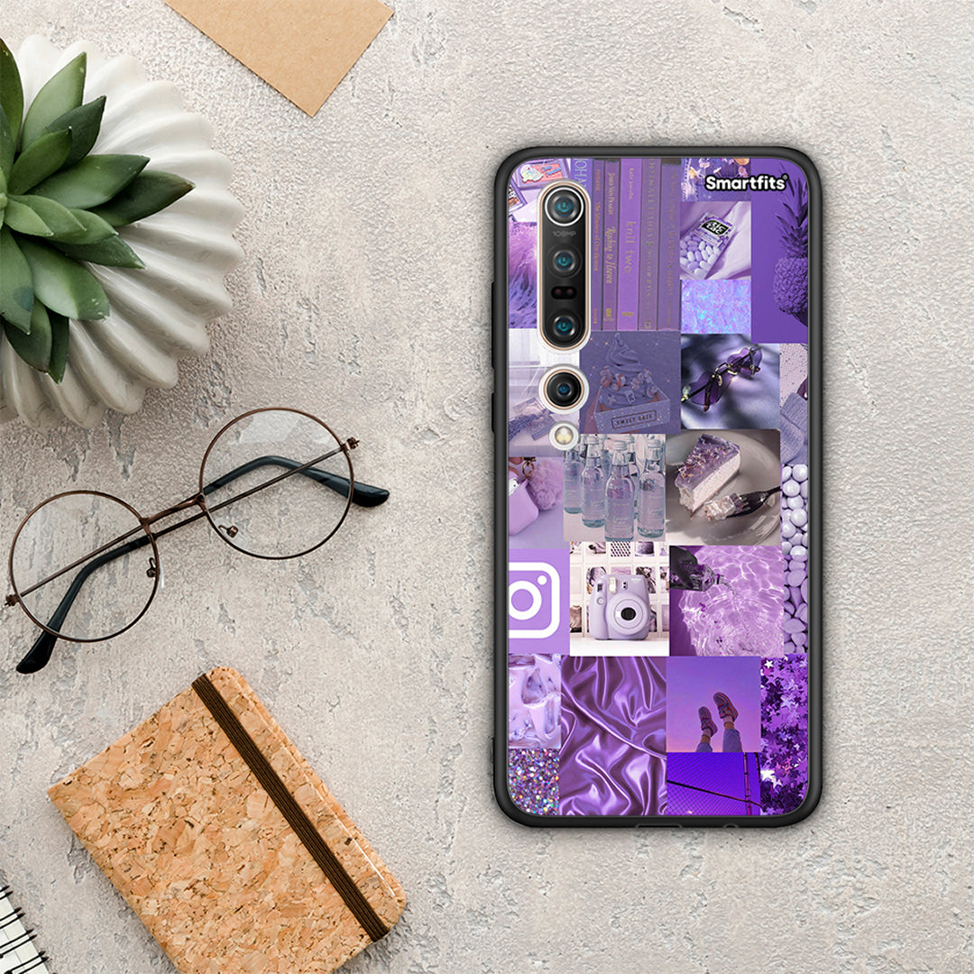 Purple Aesthetic Collage - Xiaomi Mi 10 Pro θήκη