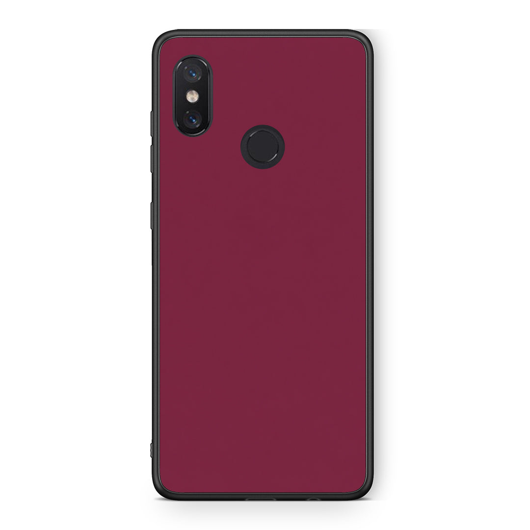 Θήκη Xiaomi Mi 8 Burgundy από τη Smartfits με σχέδιο στο πίσω μέρος και μαύρο περίβλημα | Xiaomi Mi 8 Burgundy case with colorful back and black bezels