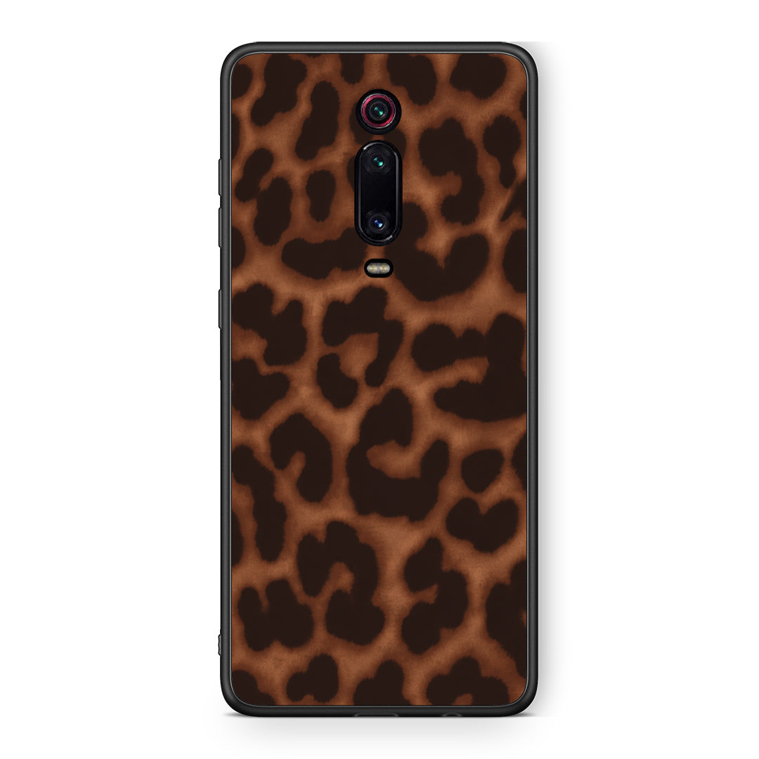 Θήκη Xiaomi Redmi K20 / K20 Pro Leopard Print Dark Brown από τη Smartfits με σχέδιο στο πίσω μέρος και μαύρο περίβλημα | Xiaomi Redmi K20 / K20 Pro Leopard Print Dark Brown case with colorful back and black bezels