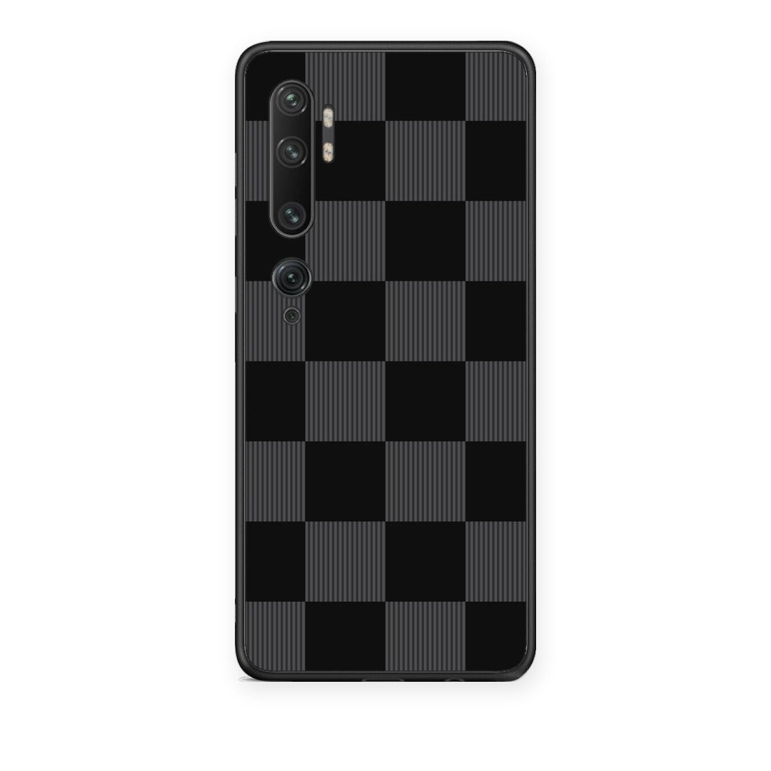 Θήκη Xiaomi Mi Note 10 / 10 Pro Black and Charcoal Striped Checks από τη Smartfits με σχέδιο στο πίσω μέρος και μαύρο περίβλημα | Xiaomi Mi Note 10 / 10 Pro Black and Charcoal Striped Checks case with colorful back and black bezels