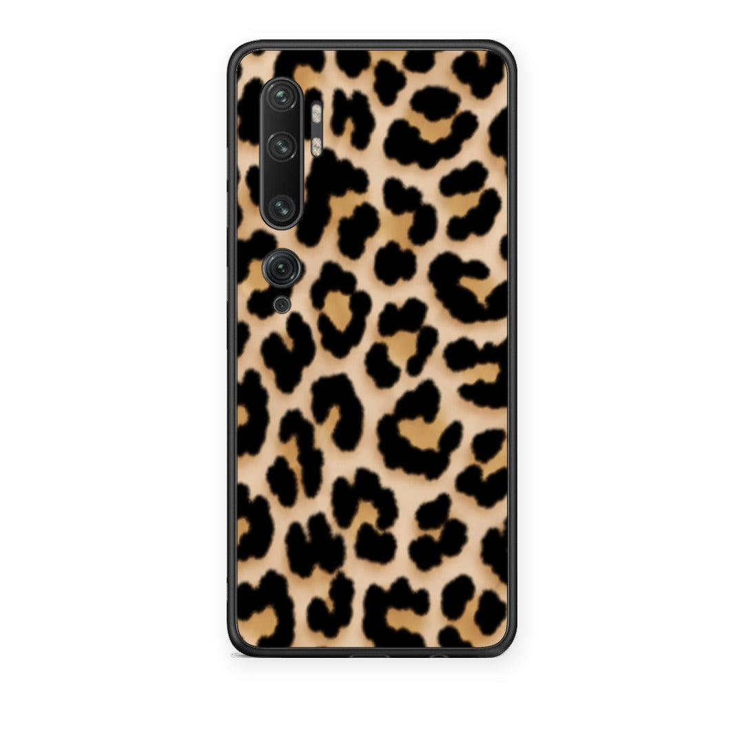 Θήκη Xiaomi Mi Note 10 / 10 Pro Leopard Print Tan Small από τη Smartfits με σχέδιο στο πίσω μέρος και μαύρο περίβλημα | Xiaomi Mi Note 10 / 10 Pro Leopard Print Tan Small case with colorful back and black bezels