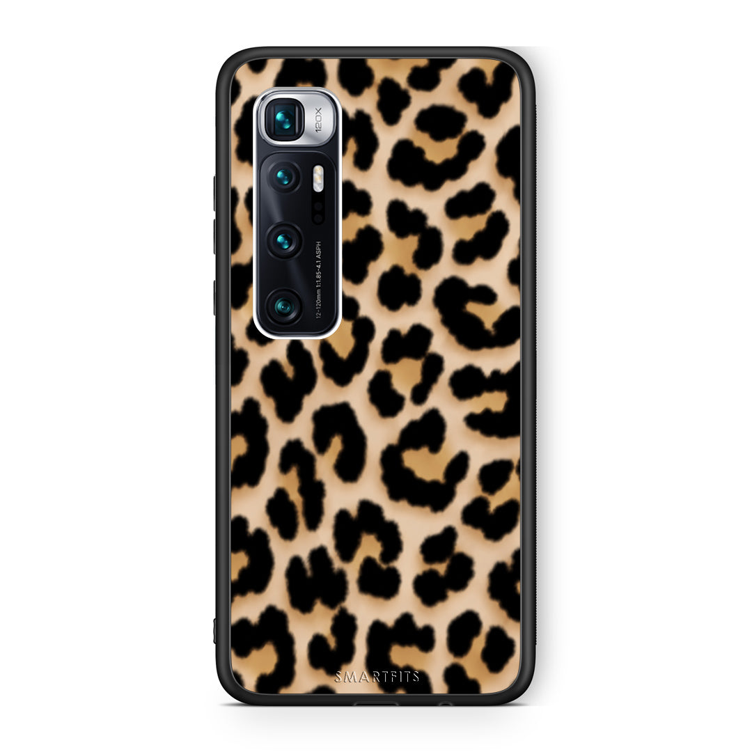 Θήκη Xiaomi Mi 10 Ultra Leopard Print Tan Small από τη Smartfits με σχέδιο στο πίσω μέρος και μαύρο περίβλημα | Xiaomi Mi 10 Ultra Leopard Print Tan Small case with colorful back and black bezels