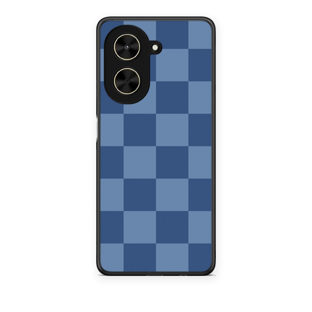 Θήκη Xiaomi Poco C71 Denim Blue Checkerboard από τη Smartfits με σχέδιο στο πίσω μέρος και μαύρο περίβλημα | Xiaomi Poco C71 Denim Blue Checkerboard case with colorful back and black bezels