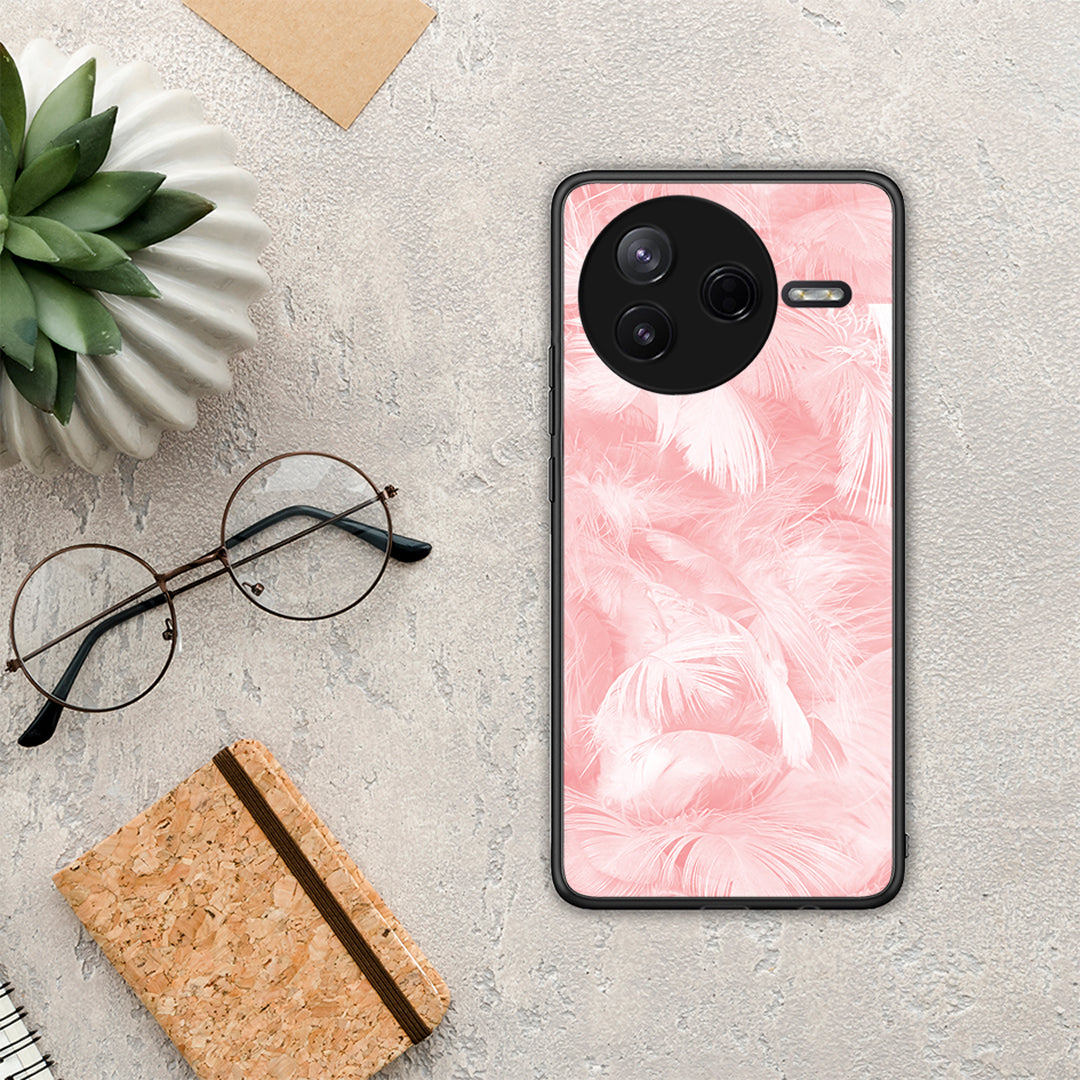 Boho Pink Feather - Xiaomi Poco F7 Pro θήκη