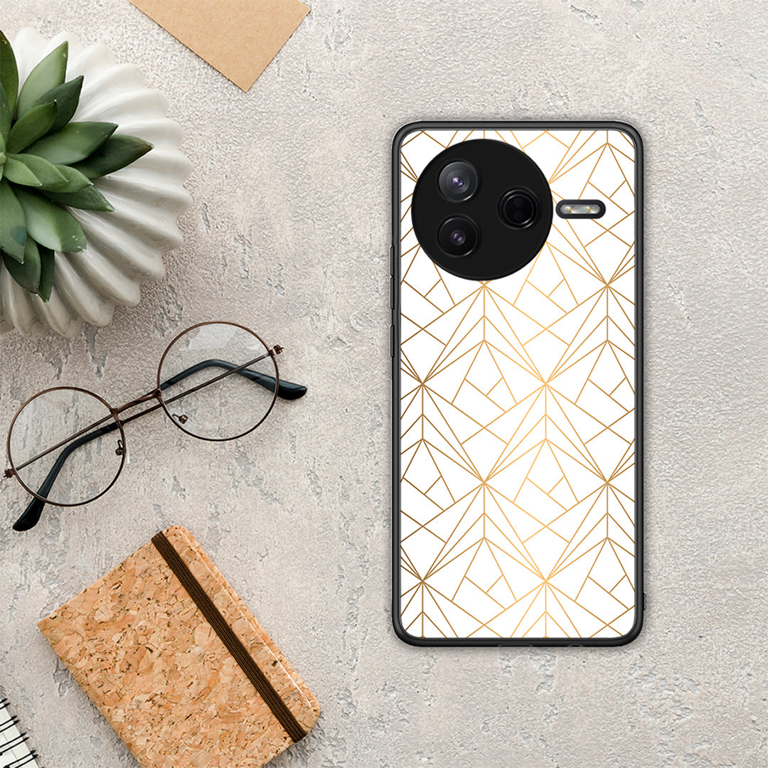 Geometric Luxury White - Xiaomi Poco F7 Pro θήκη