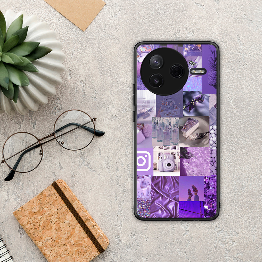 Purple Aesthetic Collage - Xiaomi Poco F7 Pro θήκη