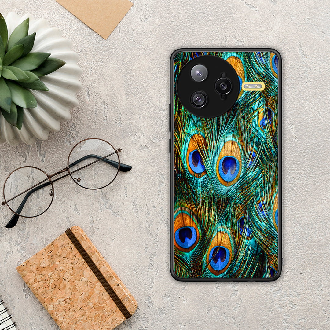 Real Peacock Feathers - Xiaomi Poco F7 Ultra θήκη