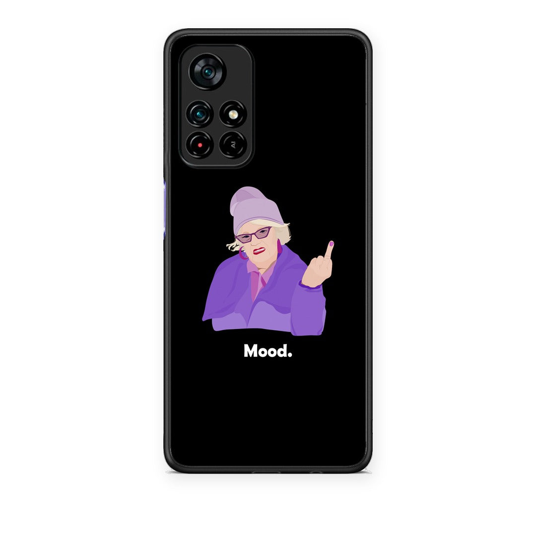 Θήκη Xiaomi Poco M4 Pro 5G Grandma Mood Black από τη Smartfits με σχέδιο στο πίσω μέρος και μαύρο περίβλημα | Xiaomi Poco M4 Pro 5G Grandma Mood Black case with colorful back and black bezels