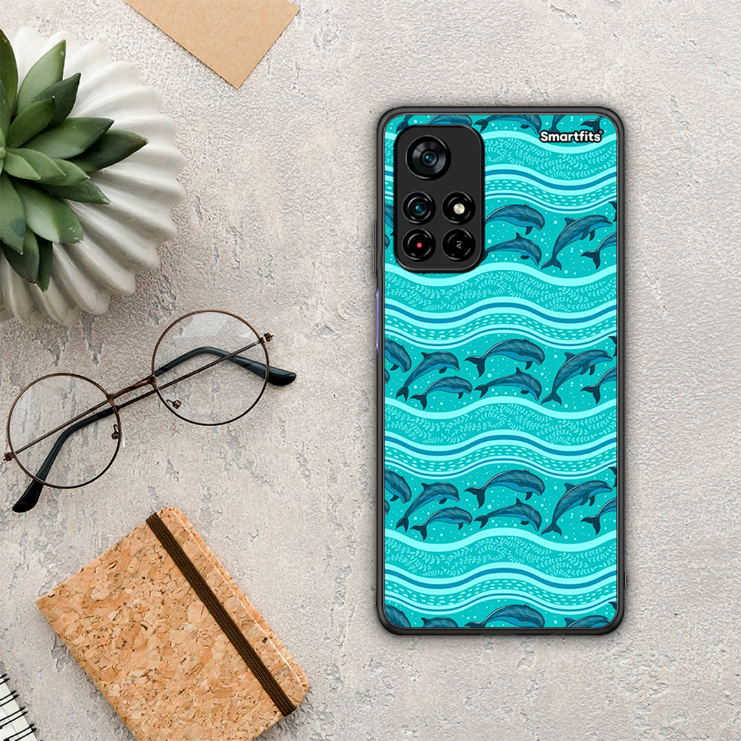 Swimming Dolphins - Xiaomi Poco M4 Pro 5G θήκη