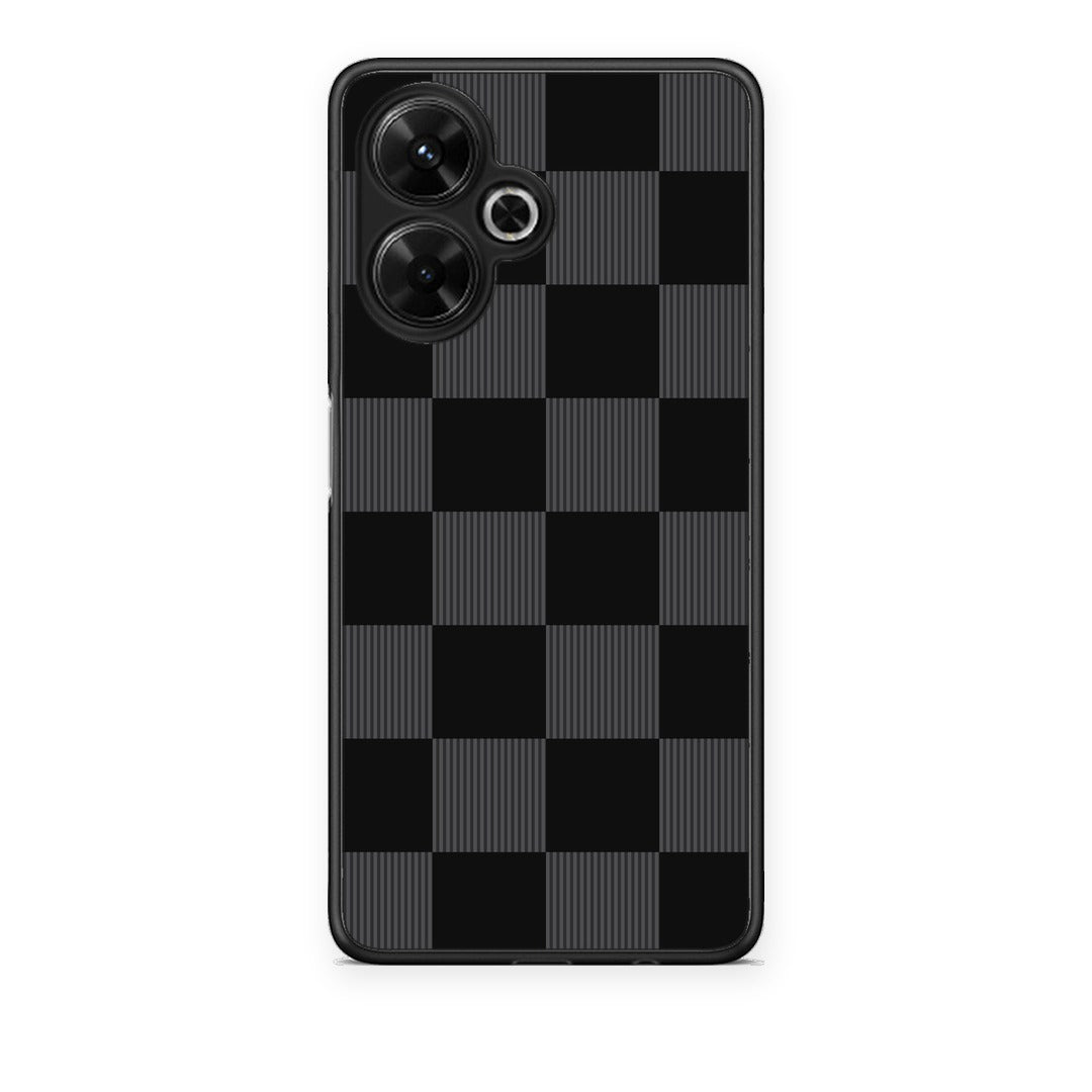 Θήκη Xiaomi Poco M6 4G Black and Charcoal Striped Checks από τη Smartfits με σχέδιο στο πίσω μέρος και μαύρο περίβλημα | Xiaomi Poco M6 4G Black and Charcoal Striped Checks case with colorful back and black bezels