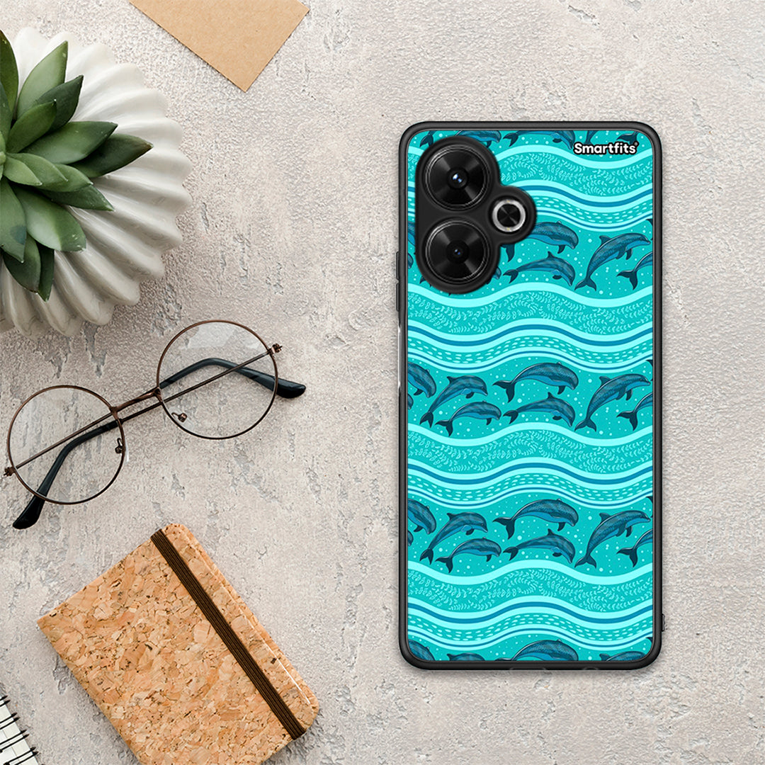Swimming Dolphins - Xiaomi Poco M6 4G θήκη