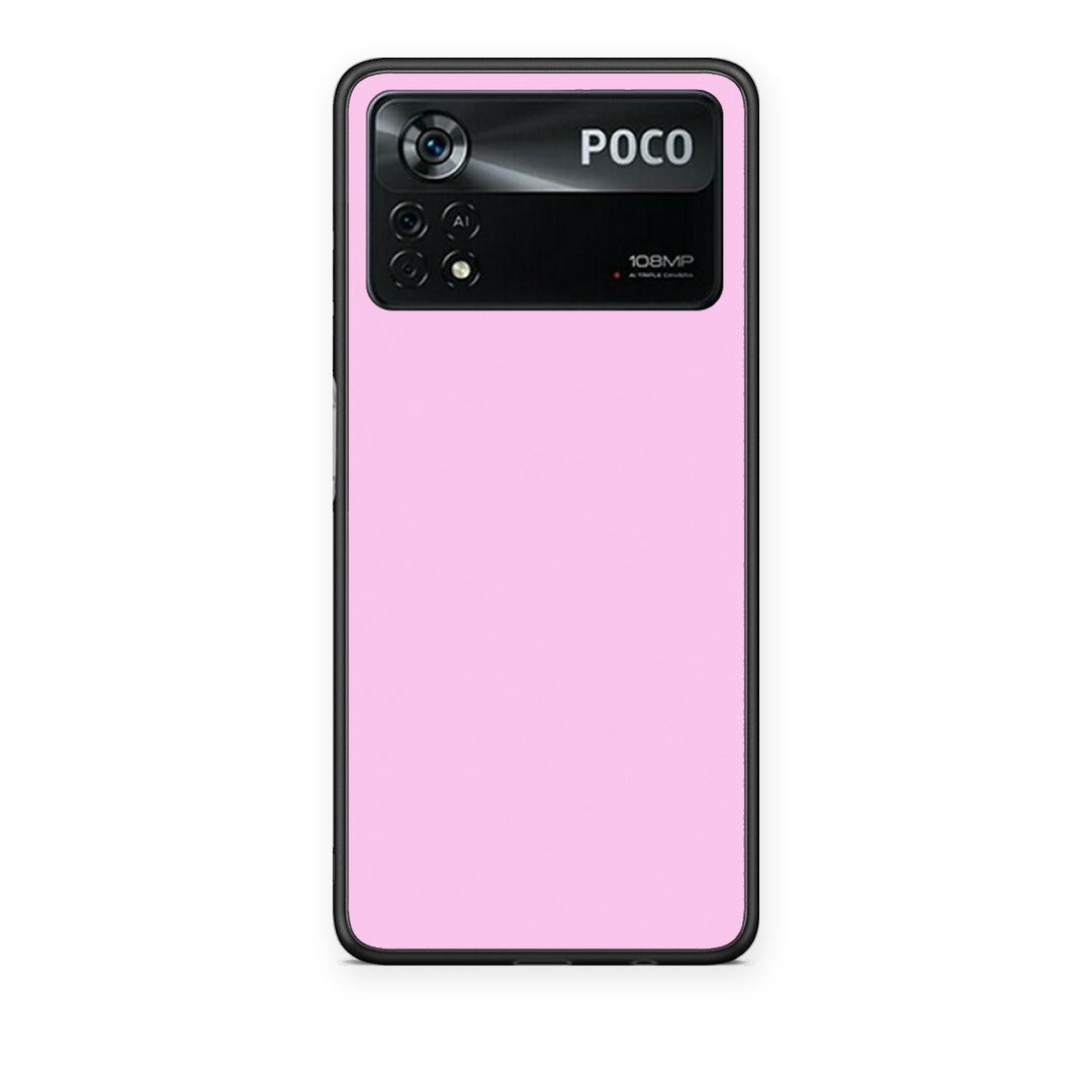 Θήκη Xiaomi Poco X4 Pro 5G Cotton Candy Pink από τη Smartfits με σχέδιο στο πίσω μέρος και μαύρο περίβλημα | Xiaomi Poco X4 Pro 5G Cotton Candy Pink case with colorful back and black bezels