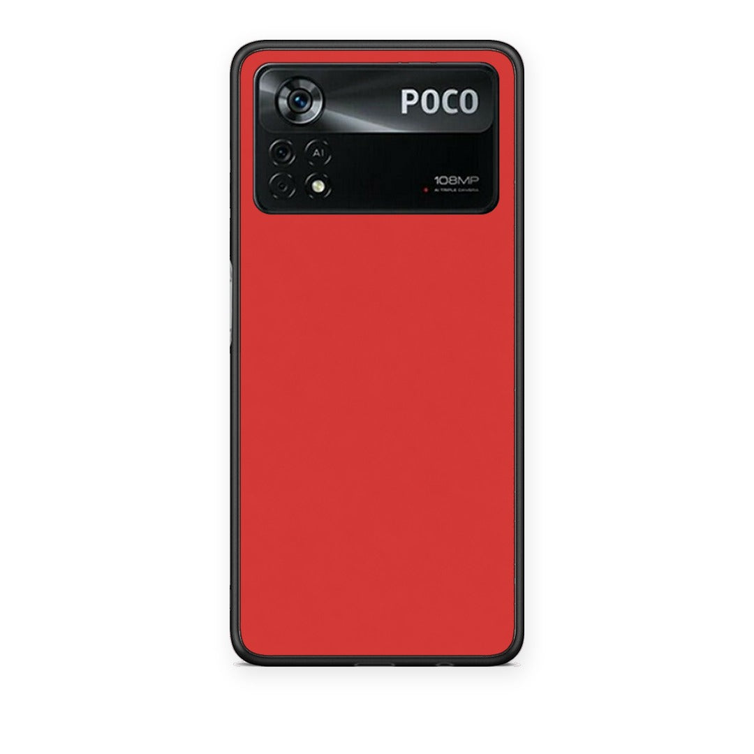 Θήκη Xiaomi Poco X4 Pro 5G Poppy Red από τη Smartfits με σχέδιο στο πίσω μέρος και μαύρο περίβλημα | Xiaomi Poco X4 Pro 5G Poppy Red case with colorful back and black bezels