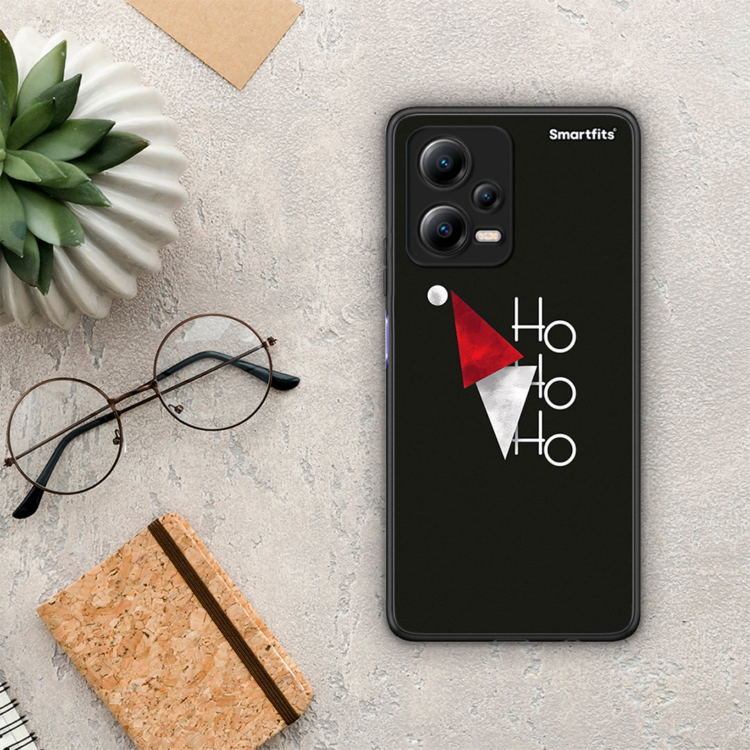 Θήκη Xiaomi Poco X5 5G Dual Minimal Christmas από τη Smartfits με σχέδιο στο πίσω μέρος και μαύρο περίβλημα | Xiaomi Poco X5 5G Dual Minimal Christmas Case with Colorful Back and Black Bezels