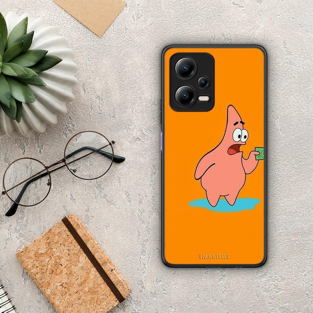 Θήκη Xiaomi Redmi Note 12 5G No Money 1 από τη Smartfits με σχέδιο στο πίσω μέρος και μαύρο περίβλημα | Xiaomi Redmi Note 12 5G No Money 1 Case with Colorful Back and Black Bezels