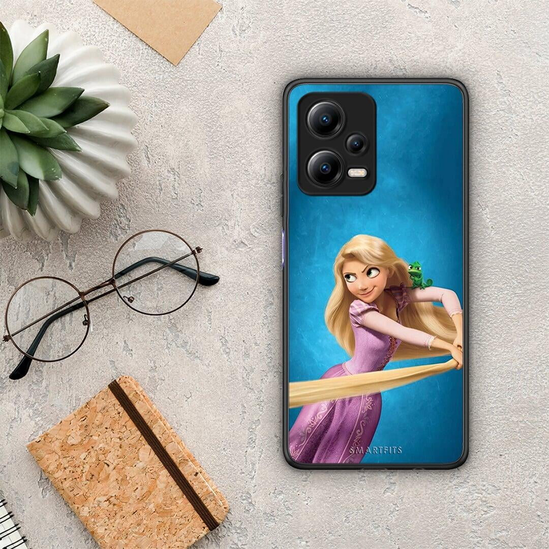 Θήκη Xiaomi Redmi Note 12 5G Tangled 2 από τη Smartfits με σχέδιο στο πίσω μέρος και μαύρο περίβλημα | Xiaomi Redmi Note 12 5G Tangled 2 Case with Colorful Back and Black Bezels