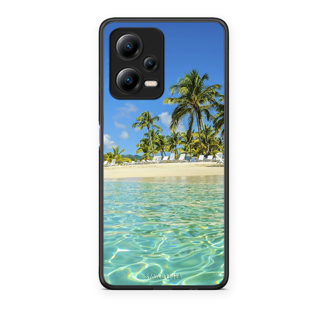 Θήκη Xiaomi Poco X5 5G Dual Tropical Vibes από τη Smartfits με σχέδιο στο πίσω μέρος και μαύρο περίβλημα | Xiaomi Poco X5 5G Dual Tropical Vibes case with colorful back and black bezels