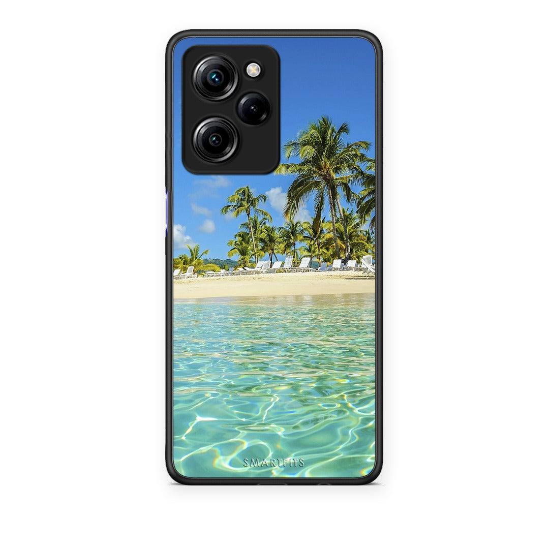 Θήκη Xiaomi Poco X5 Pro 5G Dual Tropical Vibes από τη Smartfits με σχέδιο στο πίσω μέρος και μαύρο περίβλημα | Xiaomi Poco X5 Pro 5G Dual Tropical Vibes case with colorful back and black bezels