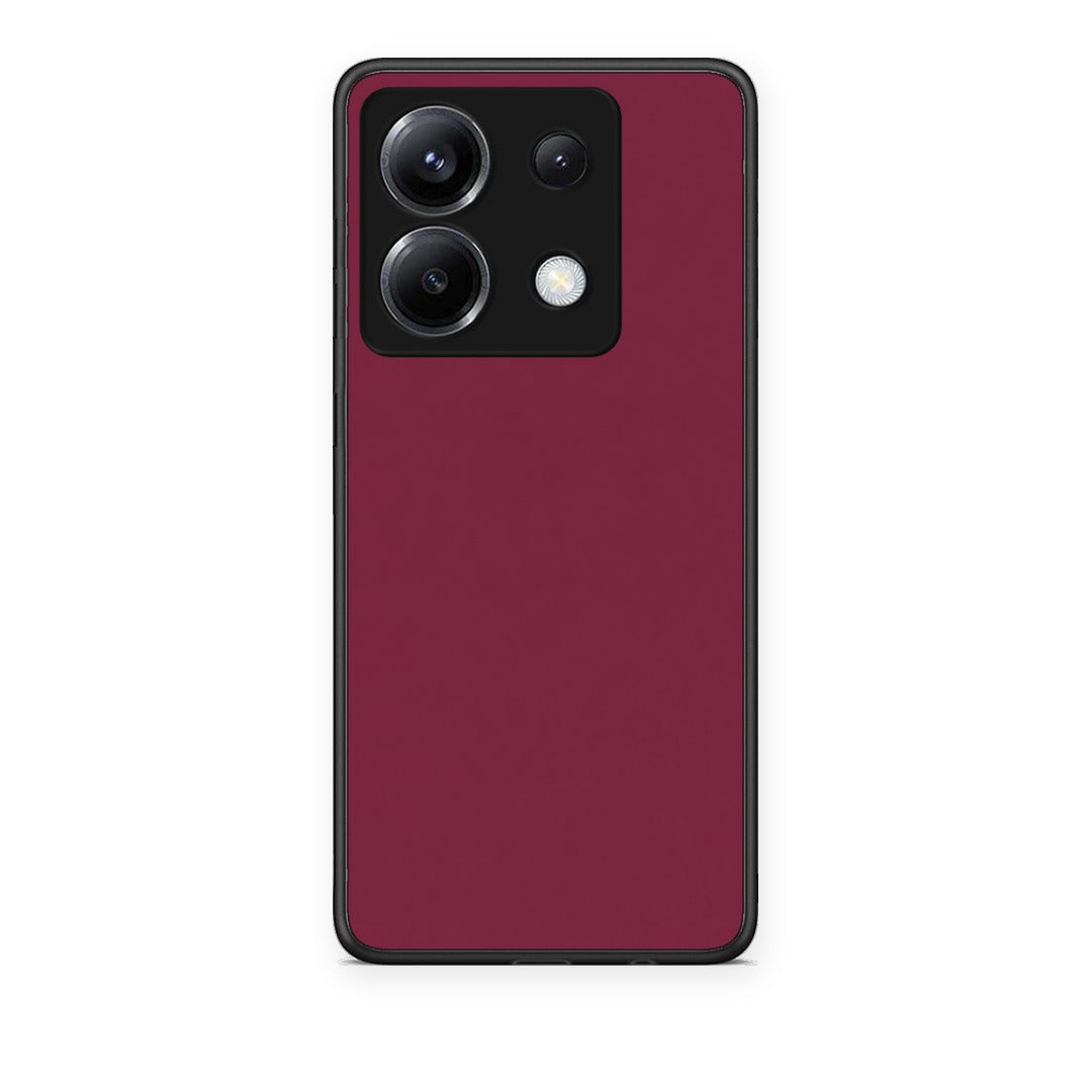 Θήκη Xiaomi Poco X6 Burgundy από τη Smartfits με σχέδιο στο πίσω μέρος και μαύρο περίβλημα | Xiaomi Poco X6 Burgundy case with colorful back and black bezels