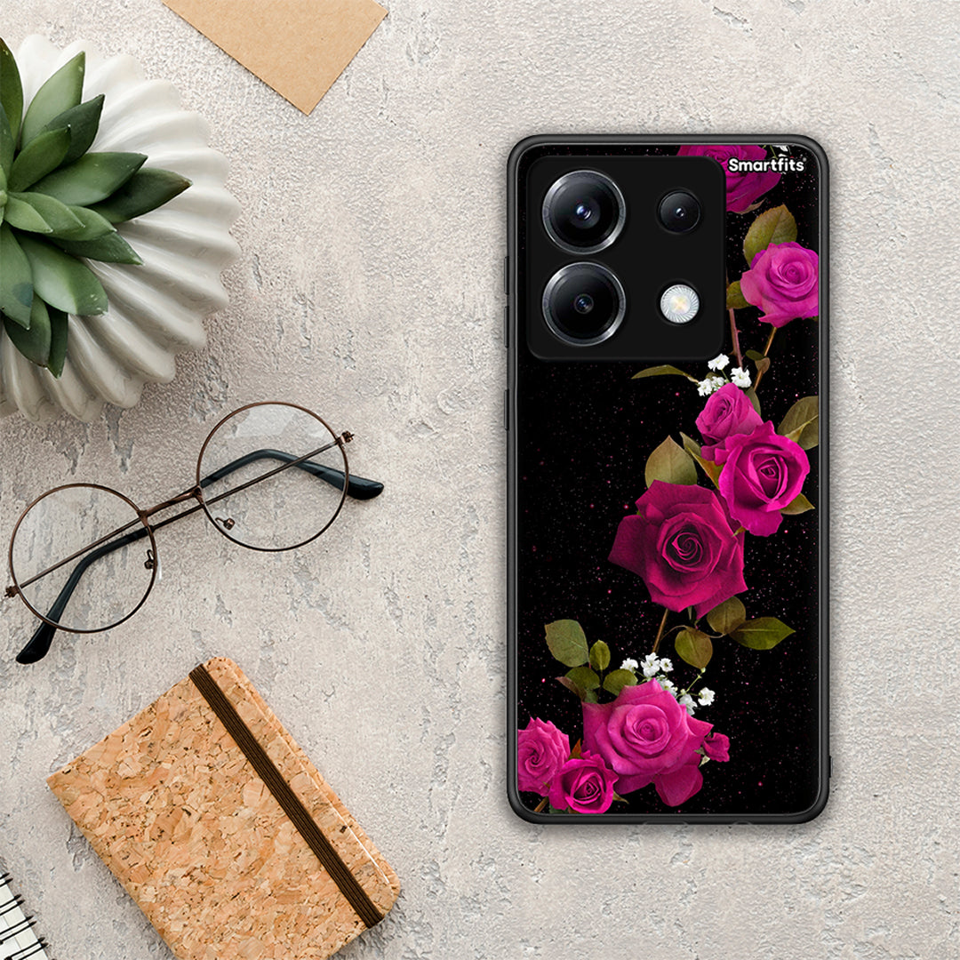 Flower Red Roses - Xiaomi Poco X6 θήκη