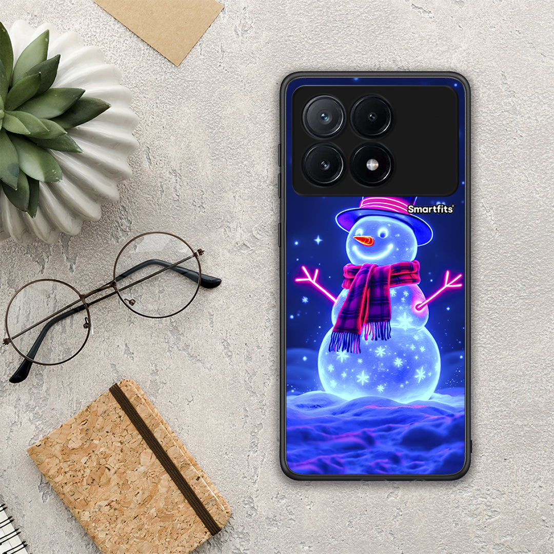 Christmas Neon Snowman - Xiaomi Poco X6 Pro 5G θήκη