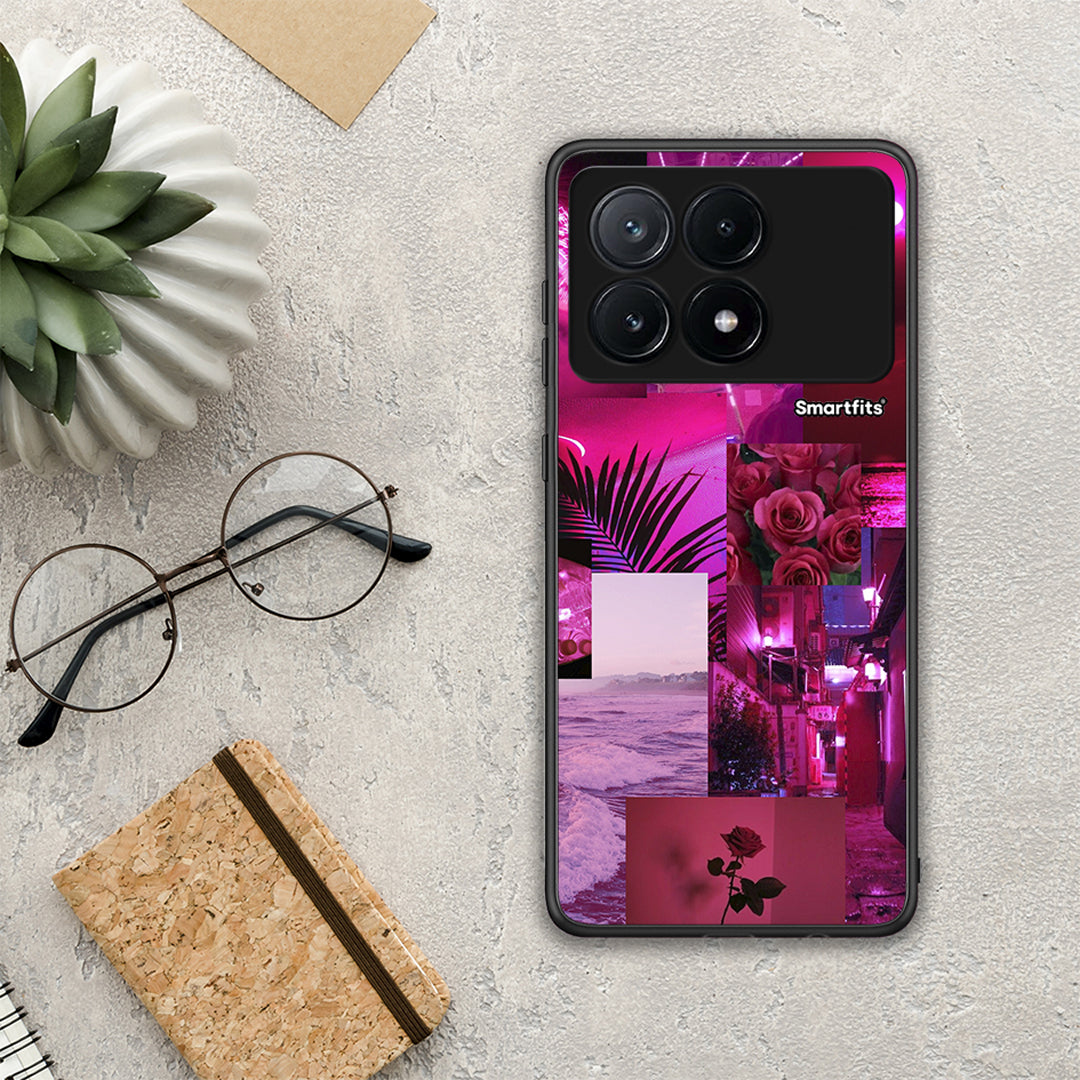 Collage Red Roses - Xiaomi Poco X6 Pro 5G θήκη