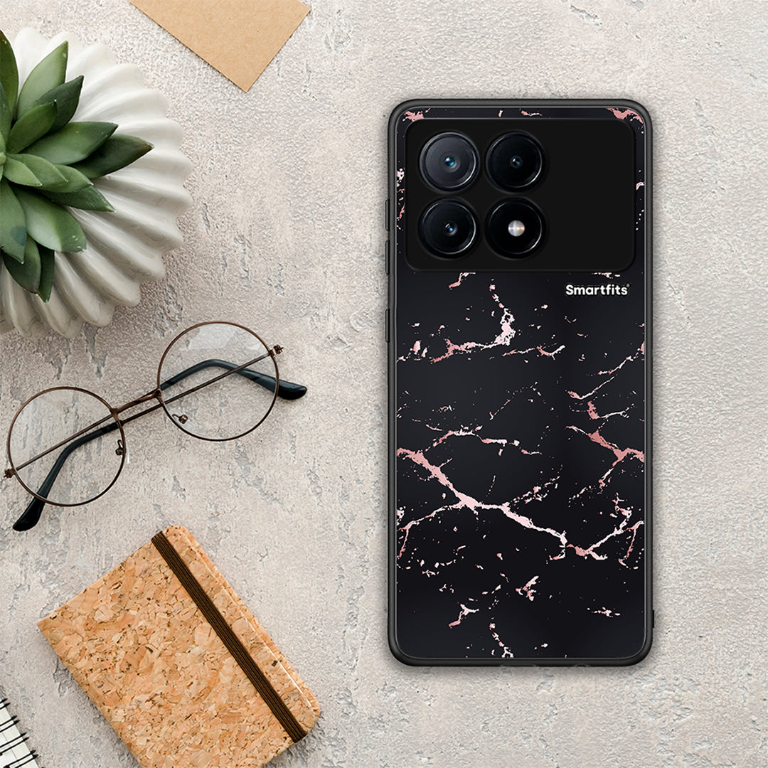 Marble Black Rosegold - Xiaomi Poco X6 Pro 5G θήκη