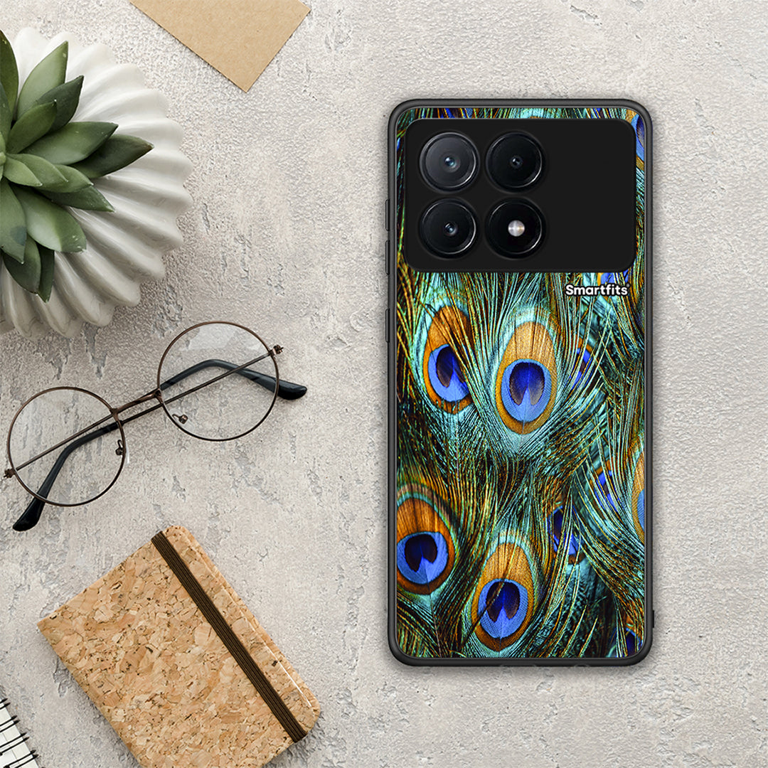 Real Peacock Feathers - Xiaomi Poco X6 Pro 5G θήκη