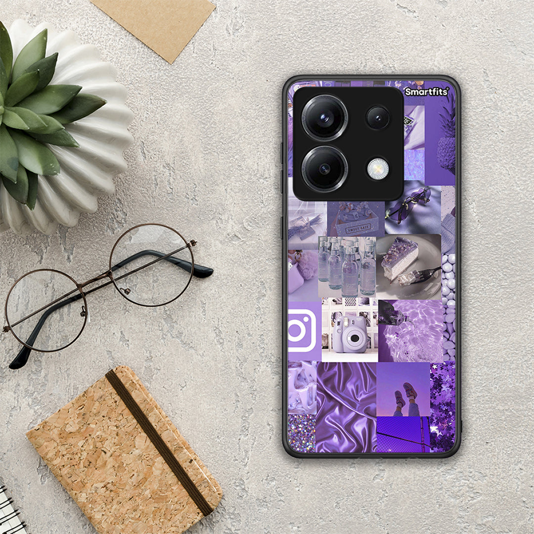Purple Aesthetic Collage - Xiaomi Poco X6 θήκη