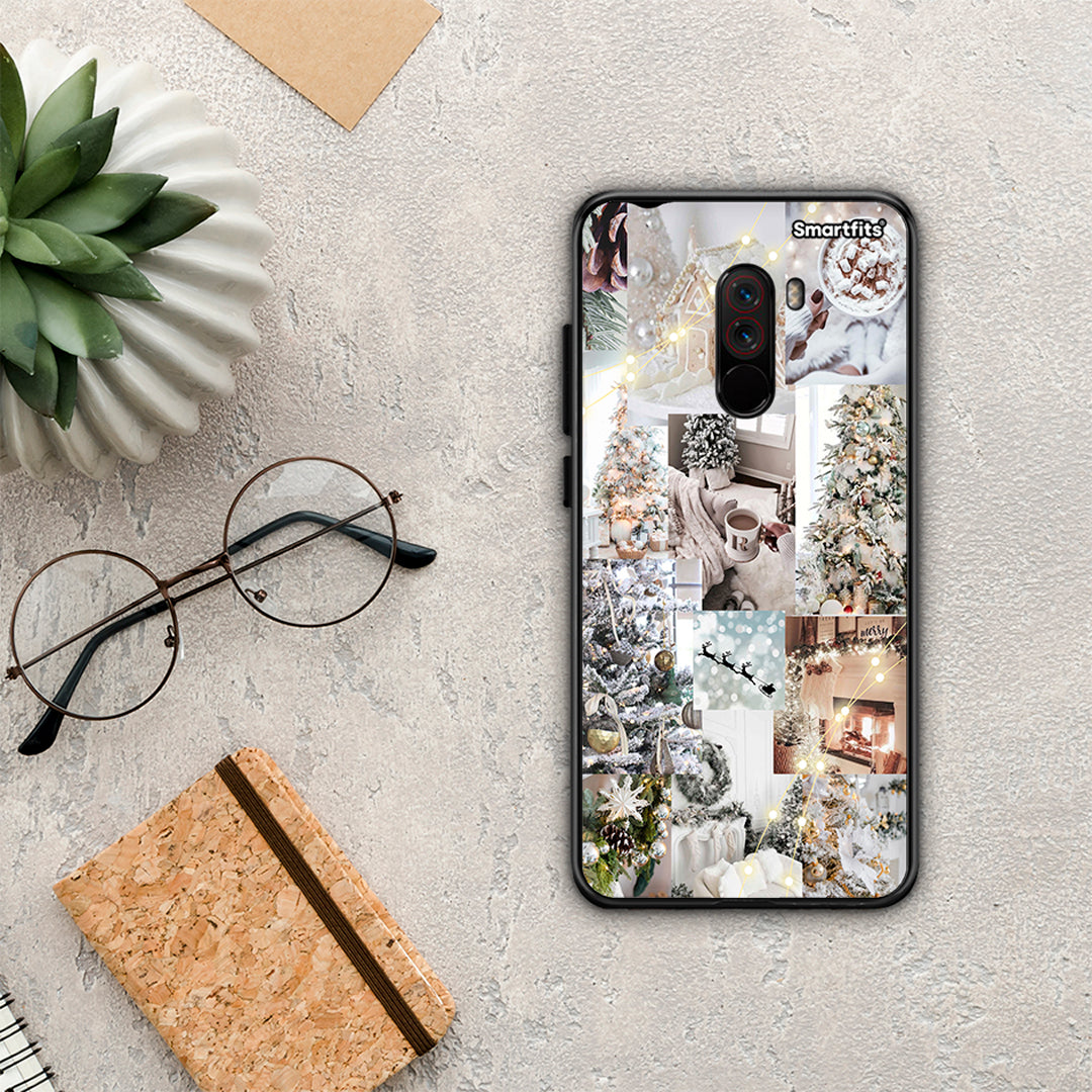 White Christmas - Xiaomi Pocophone F1 θήκη