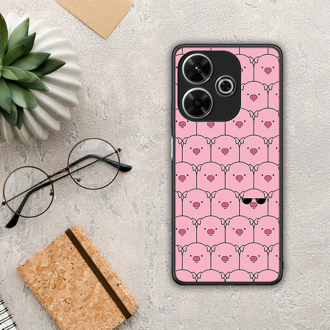 Pig Glasses - Xiaomi Redmi 13 θήκη