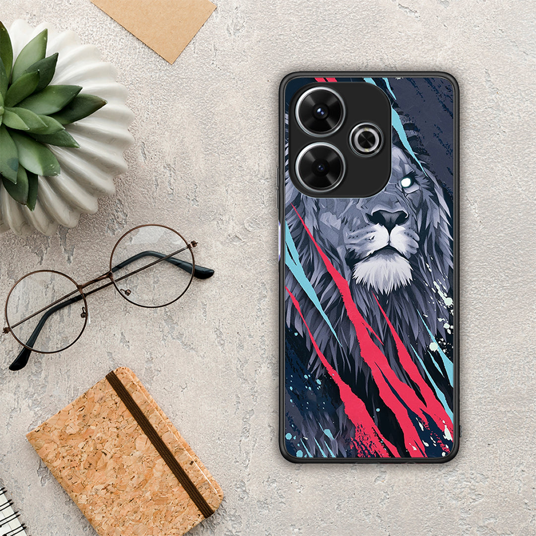 PopArt Lion Designer - Xiaomi Redmi 13 θήκη
