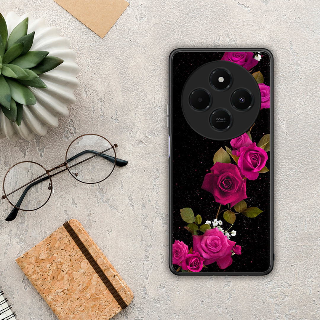 Flower Red Roses - Xiaomi Redmi 14C NFC / A3 Pro / Poco 75 4G / 5G θήκη