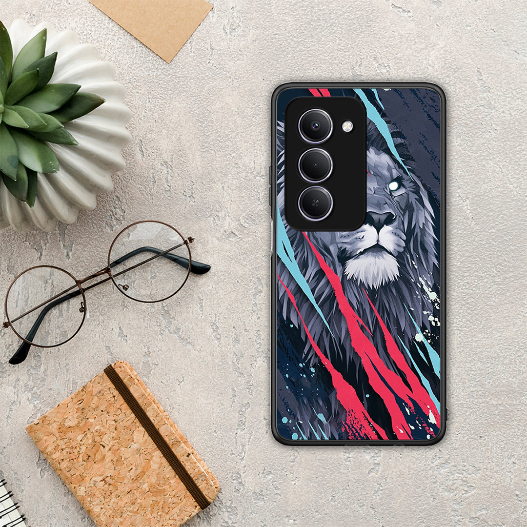 PopArt Lion Designer - Xiaomi Redmi 15 θήκη