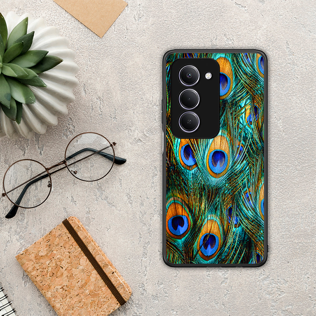 Real Peacock Feathers - Xiaomi Redmi 15 θήκη