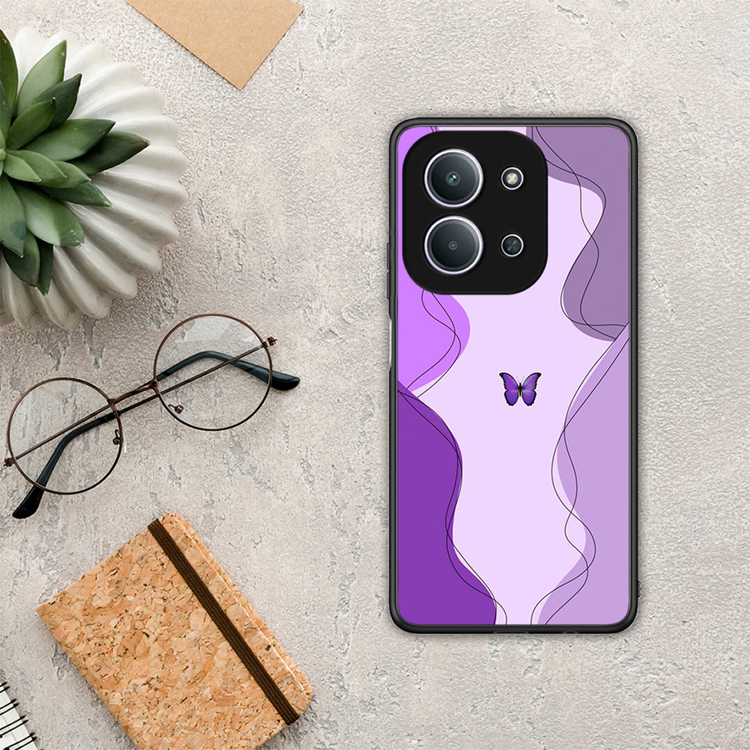 Purple Mariposa - Xiaomi Redmi 15C θήκη