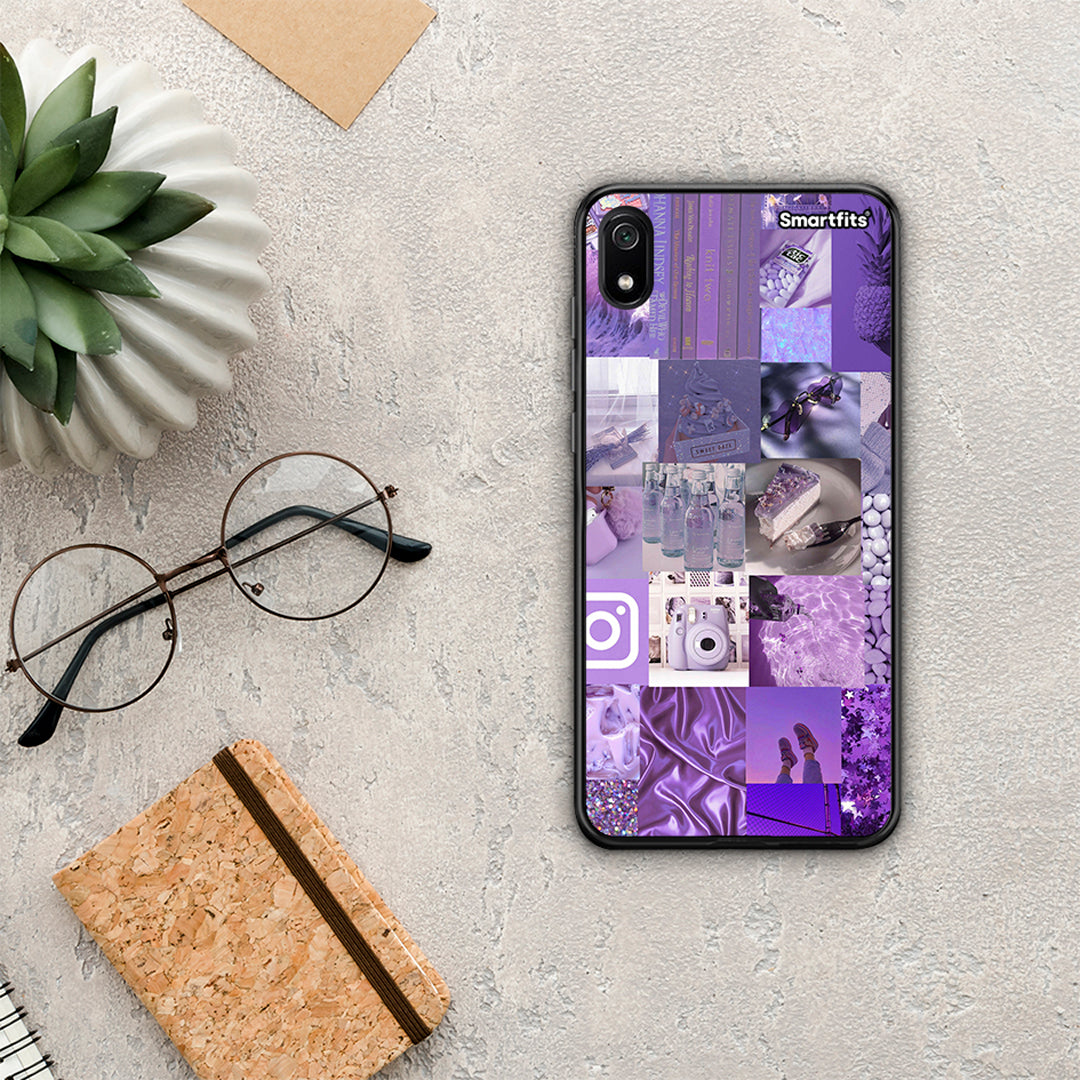 Purple Aesthetic Collage - Xiaomi Redmi 7A θήκη