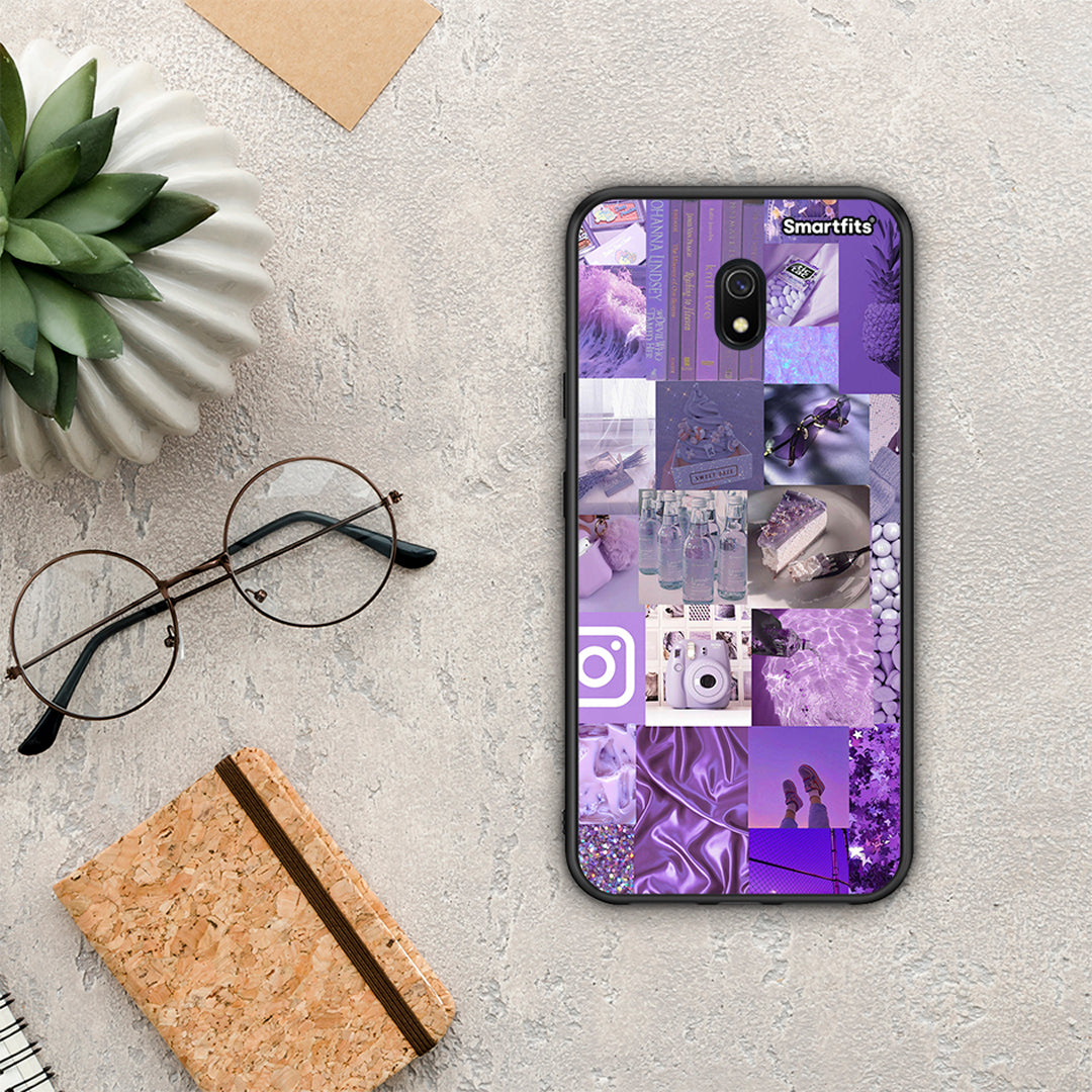 Purple Aesthetic Collage - Xiaomi Redmi 8A θήκη