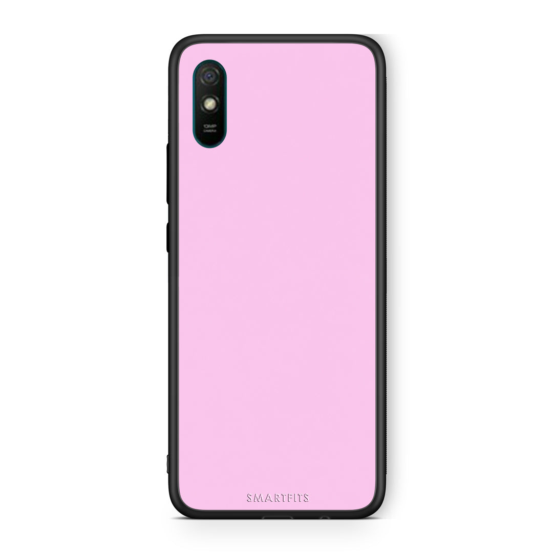 Θήκη Xiaomi Redmi 9A / 9AT Cotton Candy Pink από τη Smartfits με σχέδιο στο πίσω μέρος και μαύρο περίβλημα | Xiaomi Redmi 9A / 9AT Cotton Candy Pink case with colorful back and black bezels