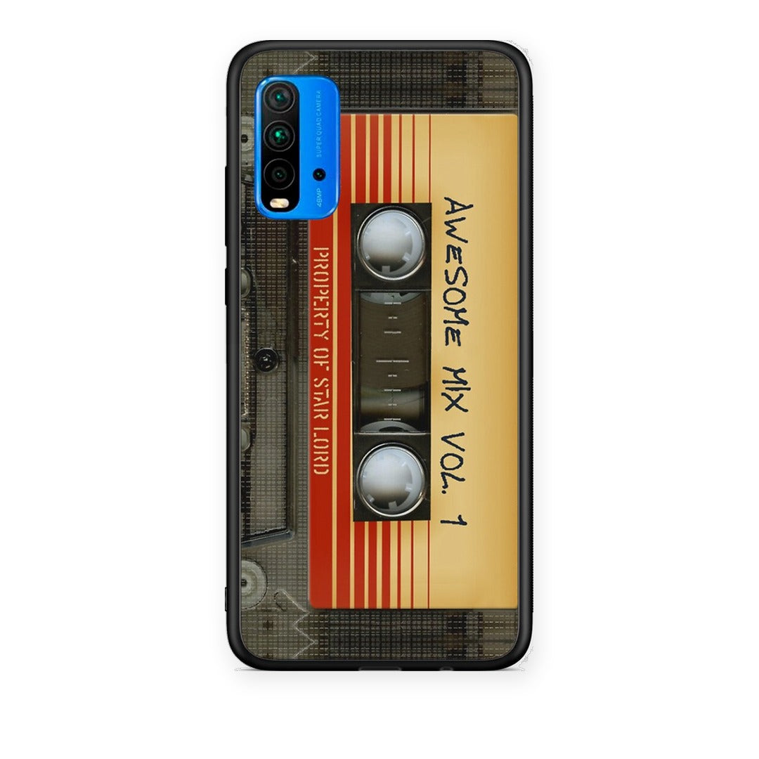 Θήκη Xiaomi Poco M3 Awesome Mix από τη Smartfits με σχέδιο στο πίσω μέρος και μαύρο περίβλημα | Xiaomi Poco M3 Awesome Mix case with colorful back and black bezels