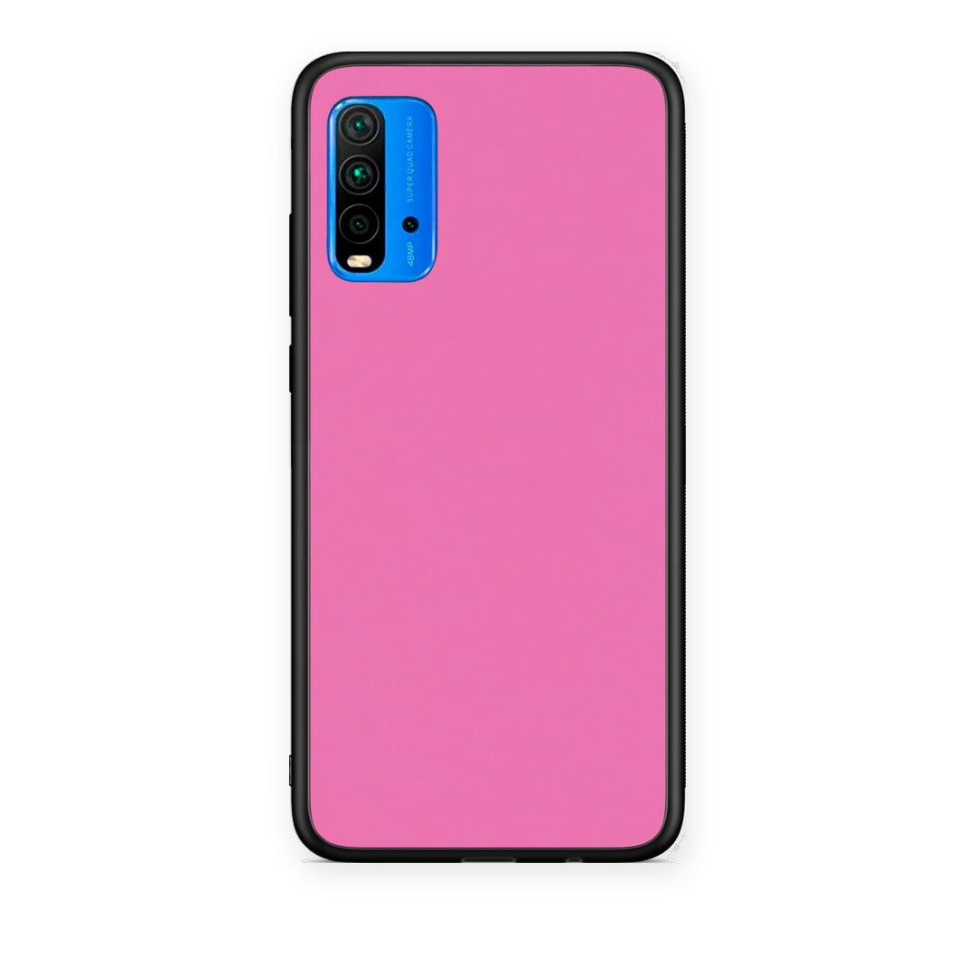 Θήκη Xiaomi Redmi 9T Rose Pink από τη Smartfits με σχέδιο στο πίσω μέρος και μαύρο περίβλημα | Xiaomi Redmi 9T Rose Pink case with colorful back and black bezels