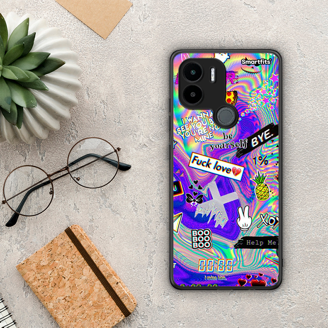 Θήκη Xiaomi Redmi A1+ / A2+ Game Over από τη Smartfits με σχέδιο στο πίσω μέρος και μαύρο περίβλημα | Xiaomi Redmi A1+ / A2+ Game Over Case with Colorful Back and Black Bezels