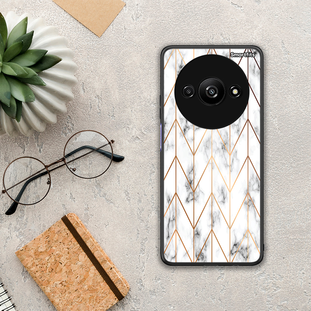 Marble Gold Geometric - Xiaomi Redmi A3 θήκη